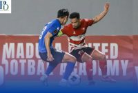 Aksi brilian Lulinha saat membawa Madura United mengalahkan Tainan City FC di perempat final AFC Challenge League, Kamis (13/3/2025).